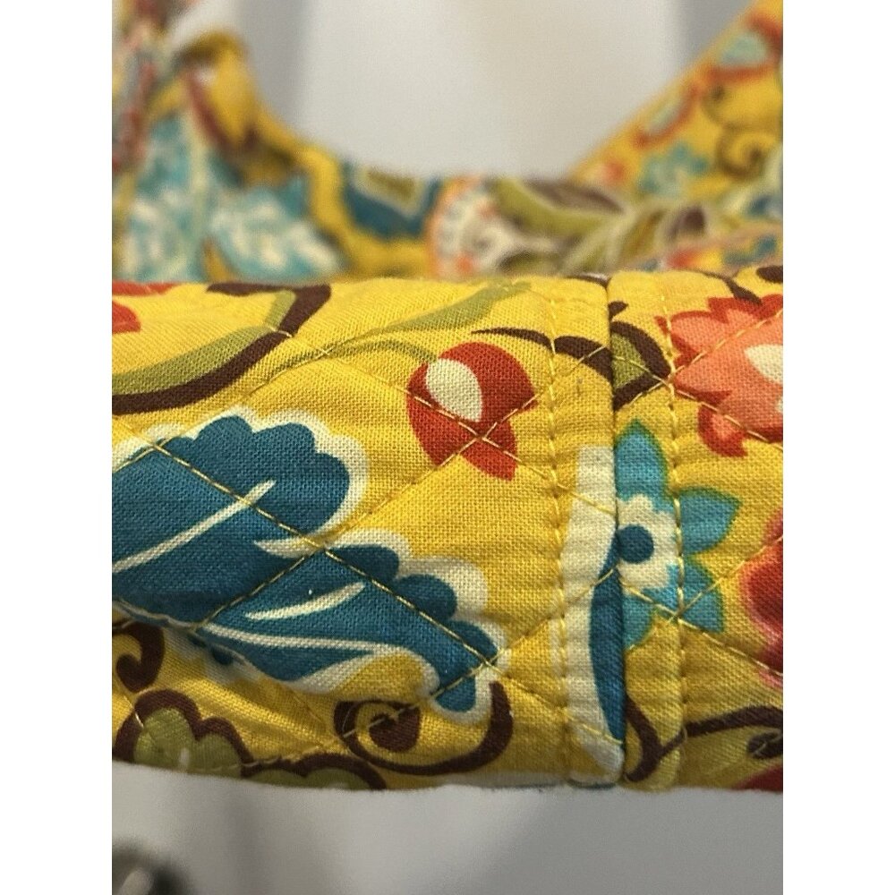 Vera Bradley Provencal Hipster Yellow Quilted Crossbody Purse Shoulder Bag - Picture 10 of 14